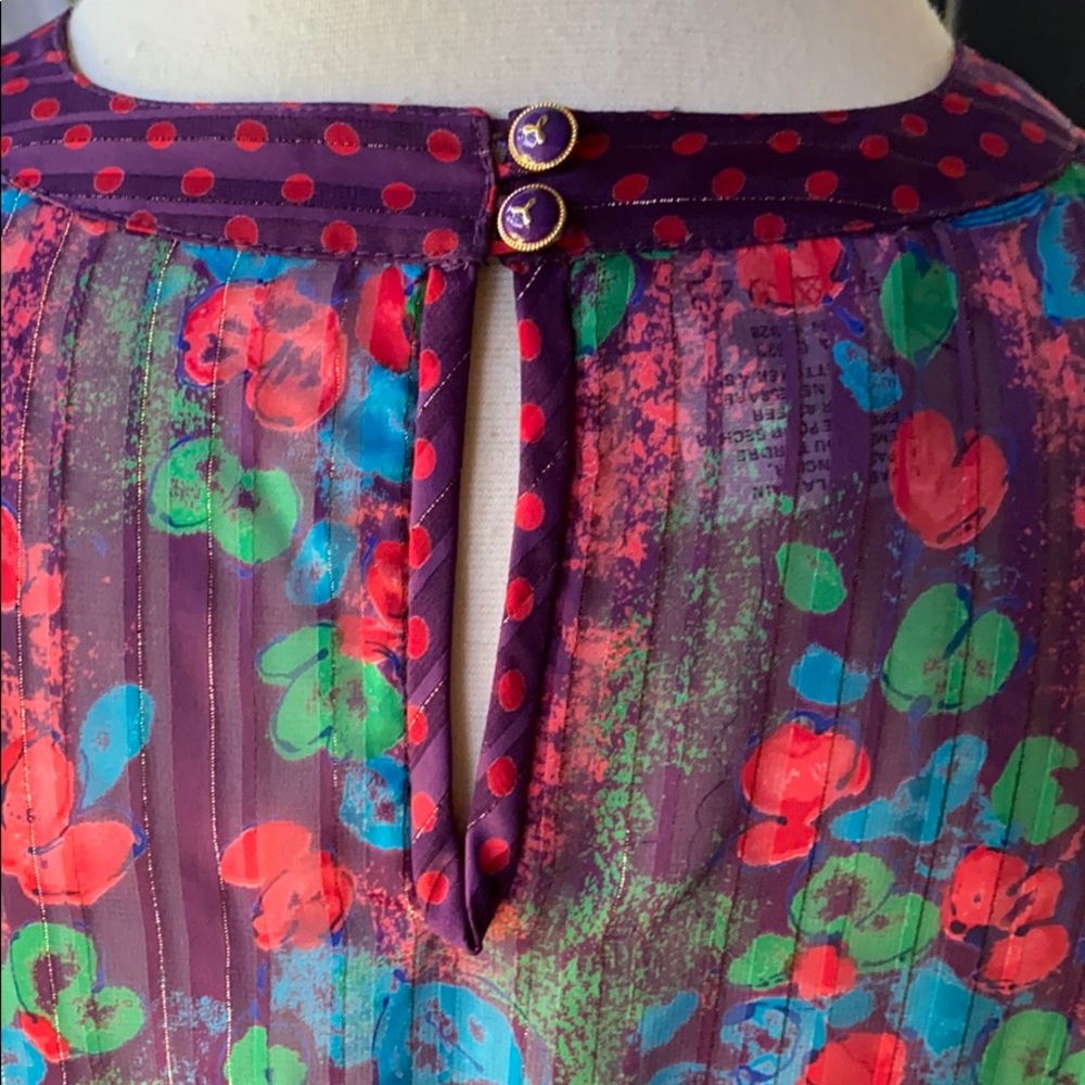 Vintage 1980s Diane Freis skirt set - Picture 5 of 7